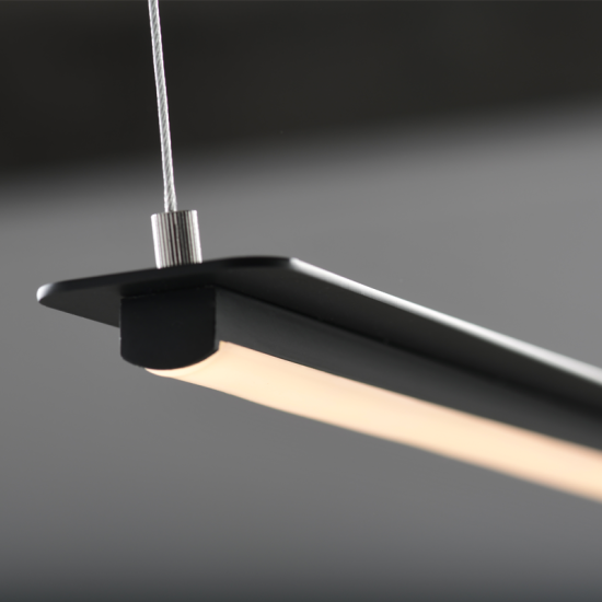 ΚΡΕΜΑΣΤΟ Φ/Σ LED 20W 3000K 1600LM ΜΑΥΡΟ ΑΛΟΥΜΙΝΙΟ 100Χ5ΧH150CM ATLANTIS