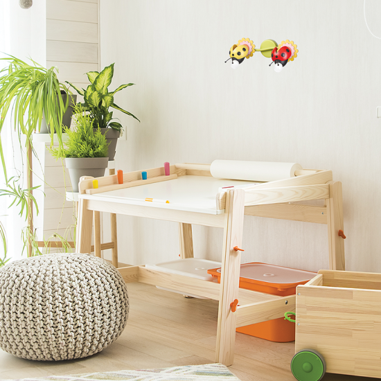NETTO ΕΠΙΤ Φ/Σ 1ΧΕ27 ΠΟΛΥΧΡΩΜ ΜΕΤΑΛΛΟ+ΠΛΑΣΤ+MDF ΜΕΛΙΣΣΑ 15Χ20X15CM BEES