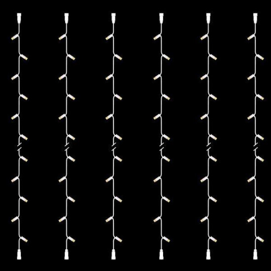 ΣΕΙΡΑ, DIY, 30LED, ΛΕΥΚΟ ΚΑΛΩΔΙΟ ΚΑΟΥΤΣΟΥΚ, ΜΕ ΕΠΕΚΤΑΣΗ, 2 ΚΟΝΕΚΤΟΡΕΣ, ΘΕΡΜO ΛΕΥΚO LED, ΑΝΑ 10cm, ΣΕΤ 6ΤΜΧ, ΙΡ65