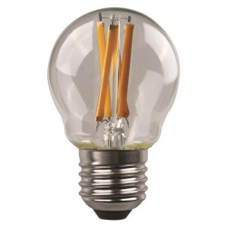 ΛΑΜΠΑ LED ΣΦΑΙΡΙΚΗ CROSSED FILAMENT 4.2W E27 3000K 220-240V