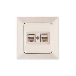 ΠΡΙΖΑ DATA CAT 6 RJ 45 ΔΙΠΛΗ ΜΠΕΖ