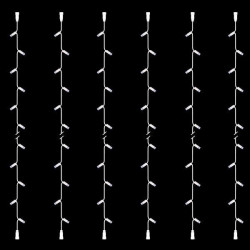 ΣΕΙΡΑ, DIY, 20 LED, ΛΕΥΚΟ ΚΑΛΩΔΙΟ ΚΑΟΥΤΣΟΥΚ, ΜΕ ΕΠΕΚΤΑΣΗ, 2 ΚΟΝΕΚΤΟΡΕΣ, ΛΕΥΚΟ LED, ΣΕΤ 6ΤΜΧ, ΑΝΑ 10cm, ΙΡ65