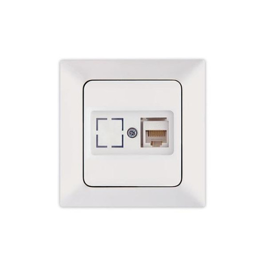 ΠΡΙΖΑ DATA CAT 6 RJ 45 MONH ΛΕΥΚΗ