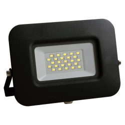 ΠΡΟΒΟΛΕΑΣ LED 20W SMD ΒΑΣΗ 360° ΜΑΥΡΟΣ IP65 6500K PLUS