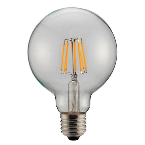 ΛΑΜΠΑ LED ΓΛΟΜΠΟ G95 FILAMENT 8W Ε27 6500K 220-240V DIMMABLE CLEAR