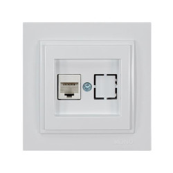 ΠΡΙΖΑ DATA CAT 6 RJ 45 MONH ΛΕΥΚΗ