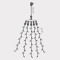 ΧΤΑΠΟΔΙ, 175 LED 3mm, 31V, 5 ΓΡΑΜΜΕΣ, ΜΕ ΜΕΤΑΣΧΗΜΑΤΙΣΤΗ, ΠΡΟΕΚΤΑΣΗ ΠΑΡΟΧΗΣ 300cm, ΠΡΑΣΙΝΟ ΚΑΛΩΔΙΟ, ΛΕΥΚΟ LED ΑΝΑ 10cm, ΙΡ44