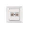ΠΡΙΖΑ DATA CAT 6 RJ 45 ΔΙΠΛΗ ΛΕΥΚΗ
