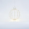ΑΣΗΜΙ ΜΕΤΑΛΛΙΚΗ ΜΠΑΛΑ ΦΩΤΙΖΟΜΕΝΗ 20cm, 96 MINI LED, ΣΤΑΘΕΡΟΣ ΜΕΤΑΣΧΗΜΑΤΙΣΤΗΣ, ΑΣΗΜΙ ΧΑΛΚΙΝΟ ΚΑΛΩΔΙΟ, ΘΕΡΜΟ ΛΕΥΚΟ LED, ΠΡΟΕΚΤΑΣΗ ΠΑΡΟΧΗΣ 3m, IP44