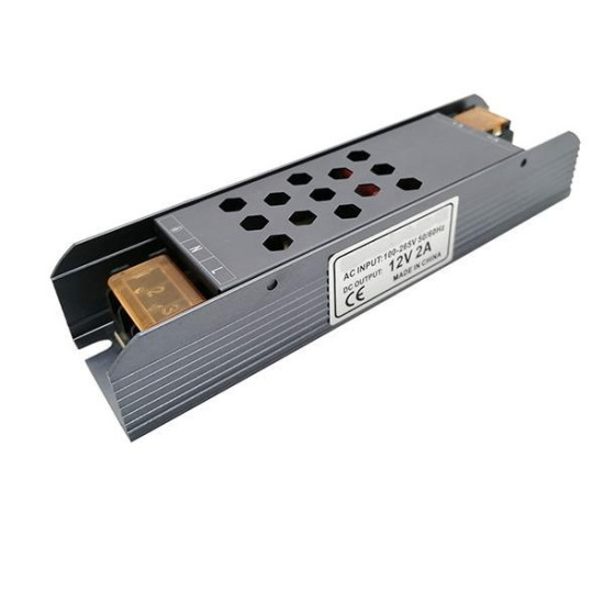 ΤΡΟΦΟΔΟΤΙΚΟ ΜΕΤΑΛΛΙΚΟ SLIM 24V DC 24W IP20