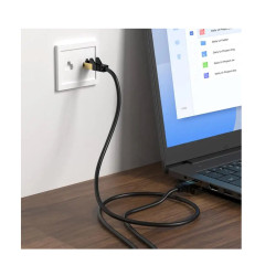 KSC-743  PATCH CORD CAT.6 ΚΑΘΑΡΟΣ ΧΑΛΚΟΣ GIGABIT 1m